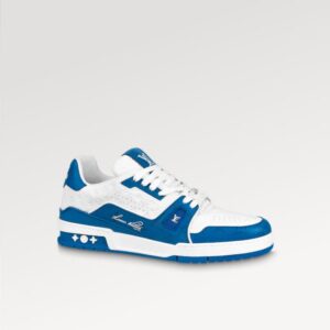 Replica Louis Vuitton LV TRAINER SNEAKER Blue 1AANER