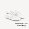 Replica Louis Vuitton LV Trainer Sneakers In Green/White Leather