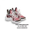 Replica Louis Vuitton LV Trainer Sneakers In Silver Metallic Leather 2