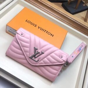 Replica Louis Vuitton Pink New Wave Long Wallet M63729 BLV1010 2