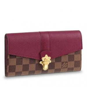 Replica Louis Vuitton Clapton Wallet Damier Ebene N64448 BLV935