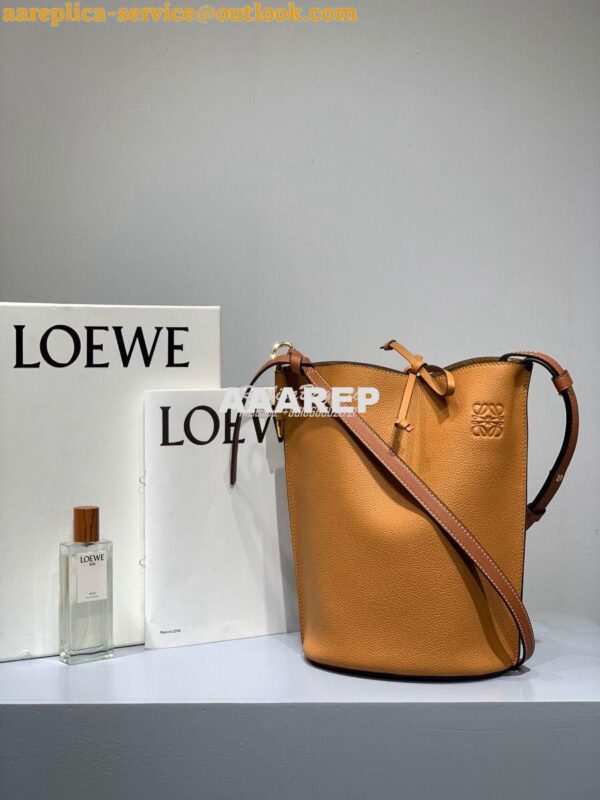 Replica Loewe Gate Bucket 66088 Light Caramel/Pecan 3