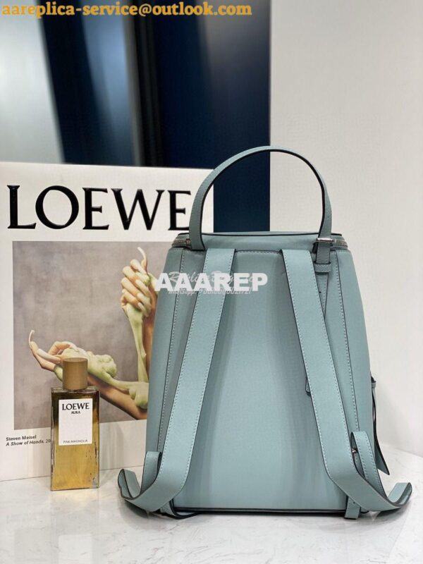 Replica Loewe Goya Small Backpack 66019 Light Blue 9