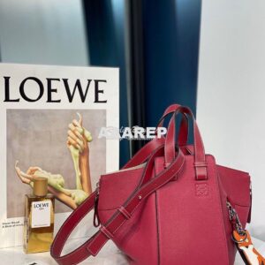 Replica Loewe Hammock Small Bag 66031 Wine 2