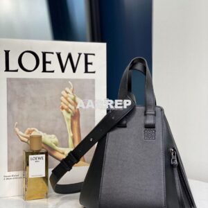 Replica Loewe Hammock Small Bag Smooth Calfskin 66031 Black 2