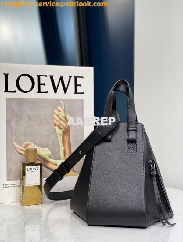 Replica Loewe Hammock Small Bag Smooth Calfskin 66031 Black 2