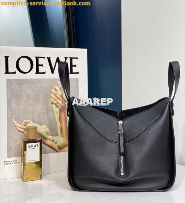 Replica Loewe Hammock Small Bag Smooth Calfskin 66031 Black 5