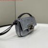 Replica Fendi 8BS017 Mini Baguette Turquoise sequin and leather bag 8601s 2