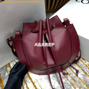 Replica Loewe Horseshoe Bag in Nappa Calf Leather Wine 446748 2