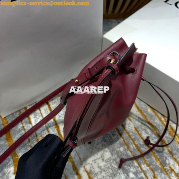 Replica Loewe Horseshoe Bag in Nappa Calf Leather Wine 446748 5