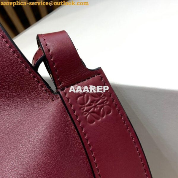 Replica Loewe Horseshoe Bag in Nappa Calf Leather Wine 446748 7