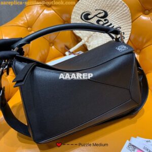 Replica Loewe Medium Puzzle Bag 63350 Black 2