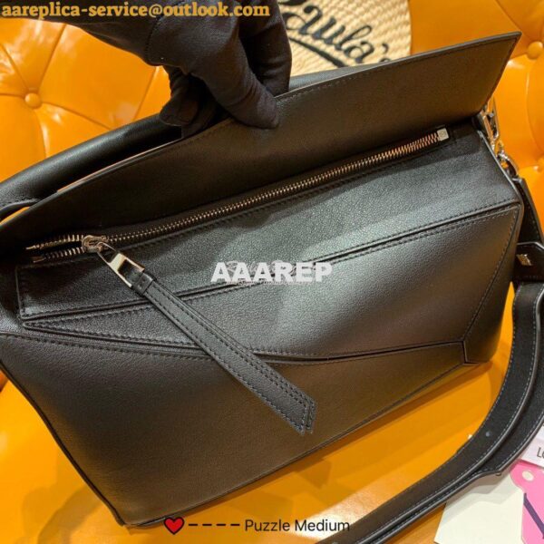 Replica Loewe Medium Puzzle Bag 63350 Black 10