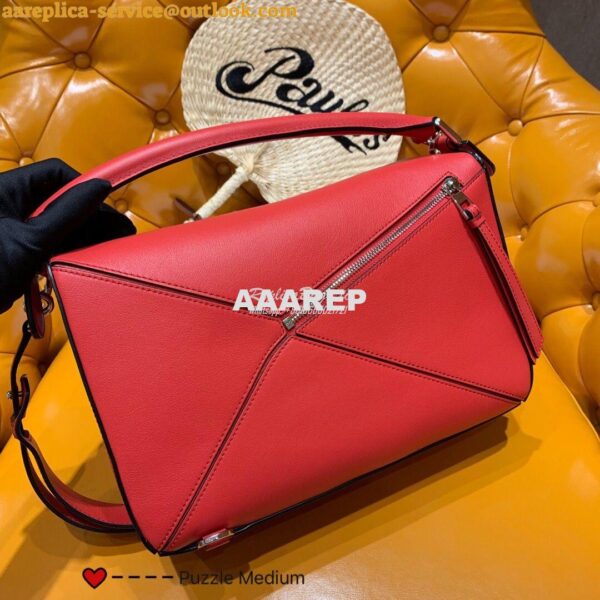 Replica Loewe Medium Puzzle Bag 63350 Red 5