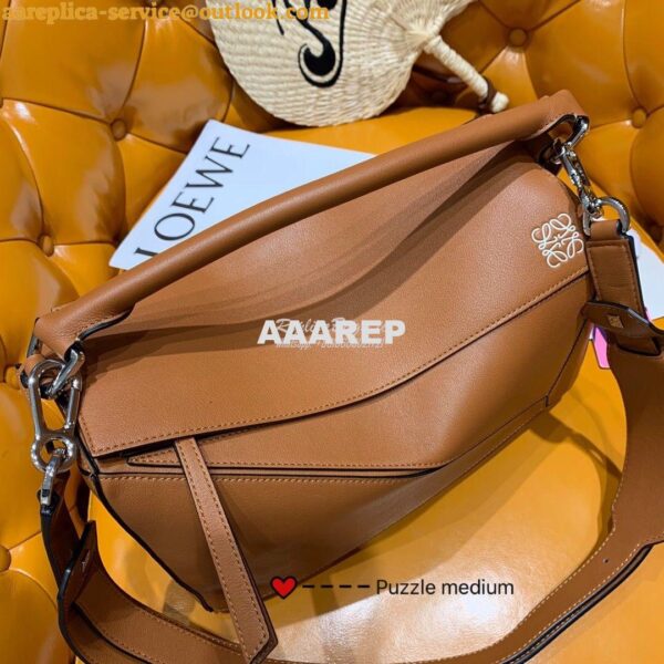 Replica Loewe Medium Puzzle Bag 63350 Tan 6