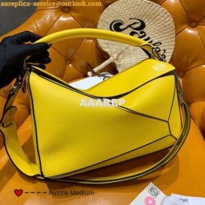 Replica Loewe Medium Puzzle Bag 63350 Yellow 2