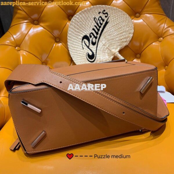 Replica Loewe Medium Puzzle Bag 63350 Tan 14