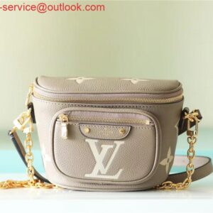 Replica Louis Vuitton Mini Bumbag Bicolor Monogram Empreinte Leather M83219