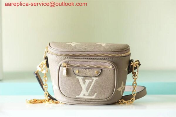 Replica Louis Vuitton Mini Bumbag Bicolor Monogram Empreinte Leather M83219