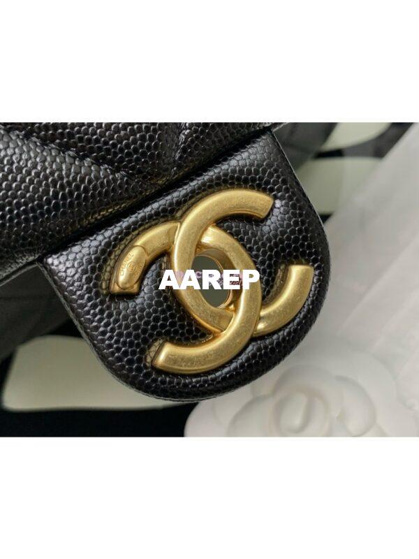 Replica Chanel 24P Black Caviar Shoulder Bag AS4788 5