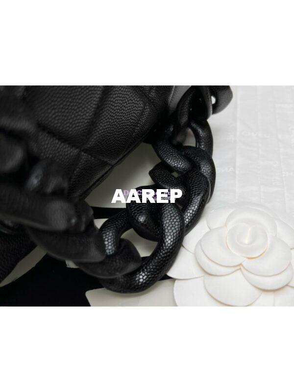 Replica Chanel 24P Black Caviar Shoulder Bag AS4788 9