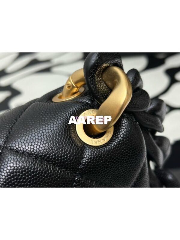 Replica Chanel 24P Black Caviar Shoulder Bag AS4788 10