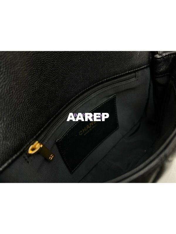 Replica Chanel 24P Black Caviar Shoulder Bag AS4788 11