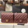 Replica Chanel Small Zip Pocket Wallet Iridescent Pink Grainy Calfskin A82288