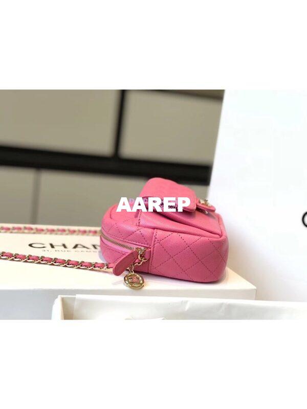 Replica Chanel CC Day Small Camera Case AS0005 Pink 7