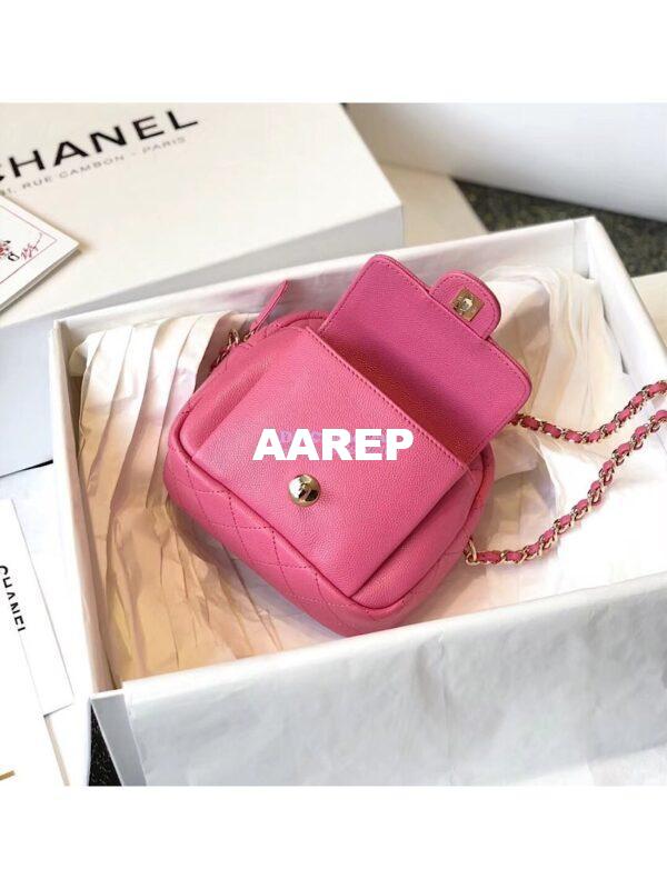 Replica Chanel CC Day Small Camera Case AS0005 Pink 11
