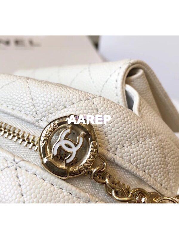 Replica Chanel CC Day Small Camera Case AS0005 White 7