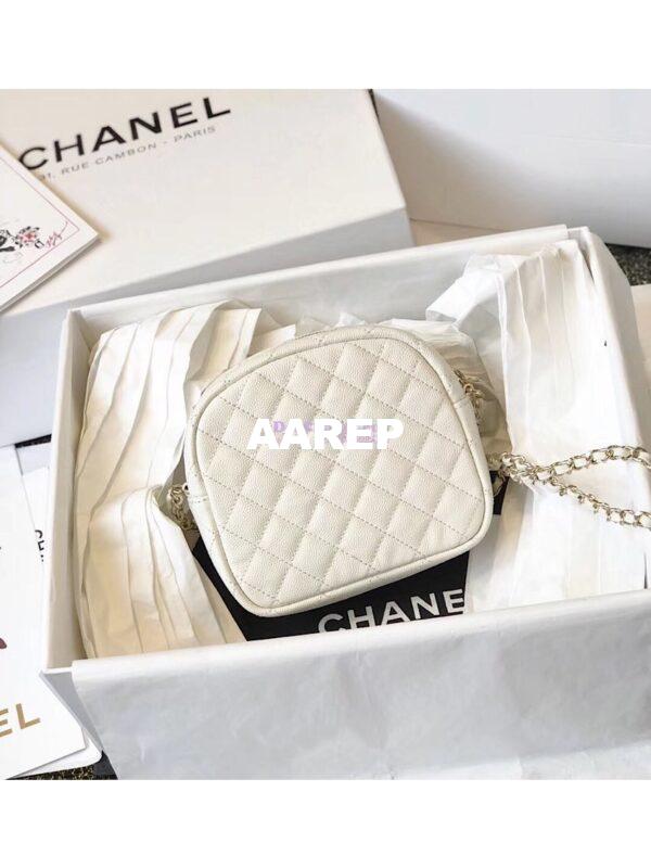 Replica Chanel CC Day Small Camera Case AS0005 White 12