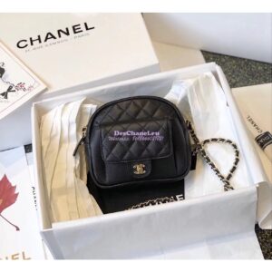 Replica Chanel CC Day Small Camera Case AS0005 Black