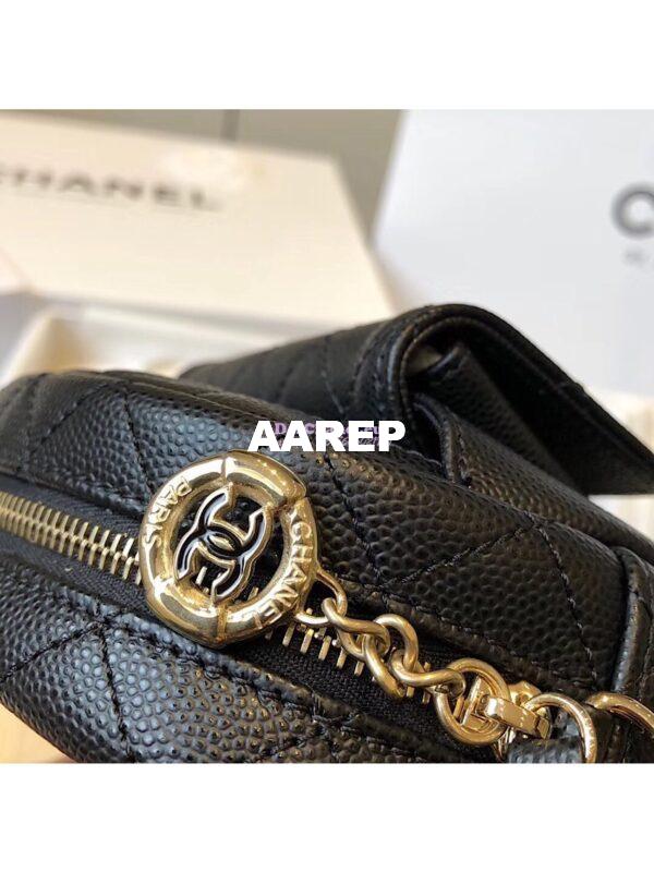Replica Chanel CC Day Small Camera Case AS0005 Black 6