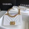 Replica Chanel Python Boy Chanel Flap Bag Ruthenium Hardware Claret Red