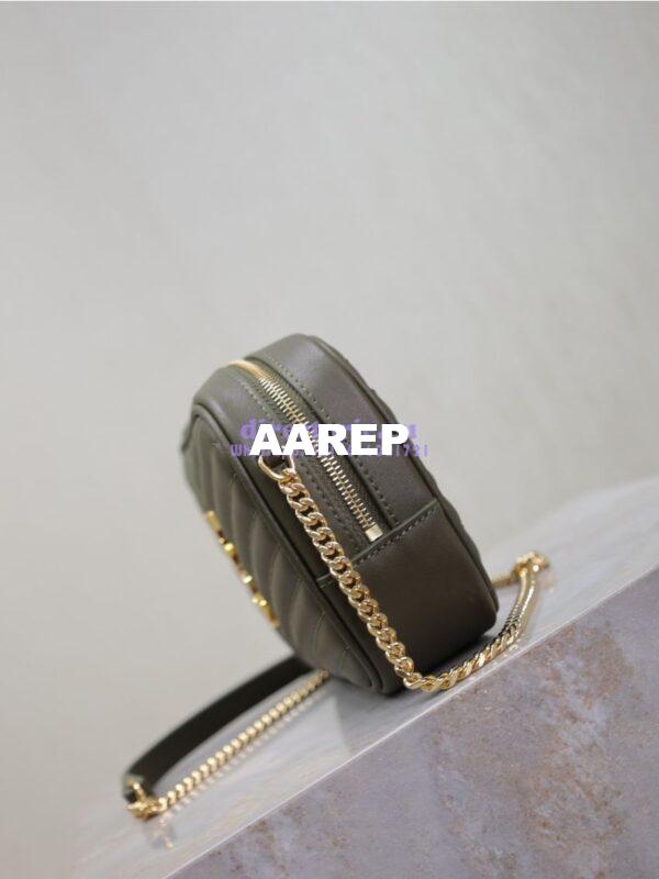 Replica YSL Saint Laurent Quilted Matelasse Monogram Mini Lou Camera Bag Deep Musk 10
