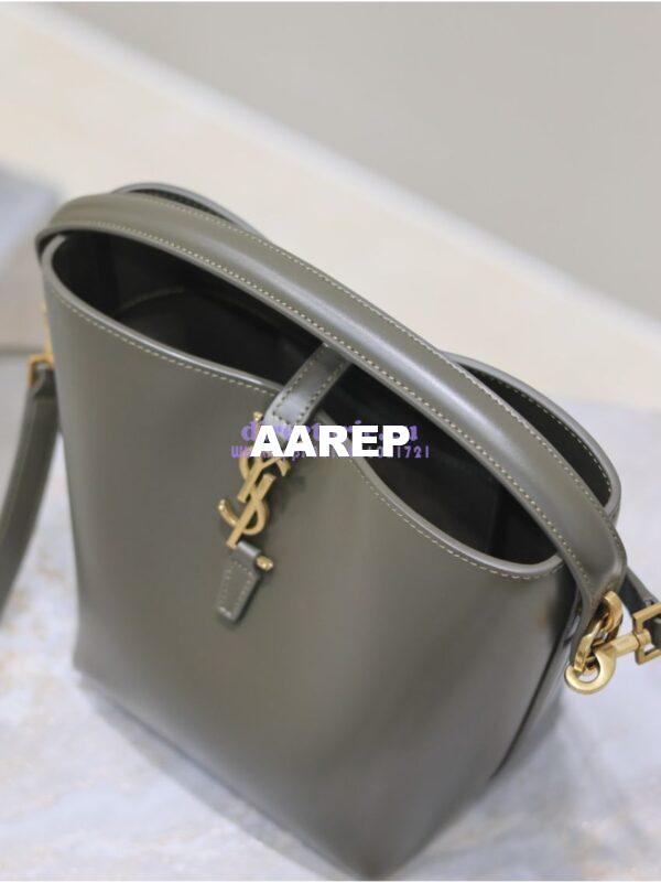 Replica YSL Saint Laurent Small Le 37 in Shiny Leather 7490362 Deep Musk 10