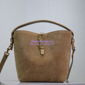 Replica YSL Saint Laurent Small Le 37 in Suede Leather 7490362 Golden Leaf
