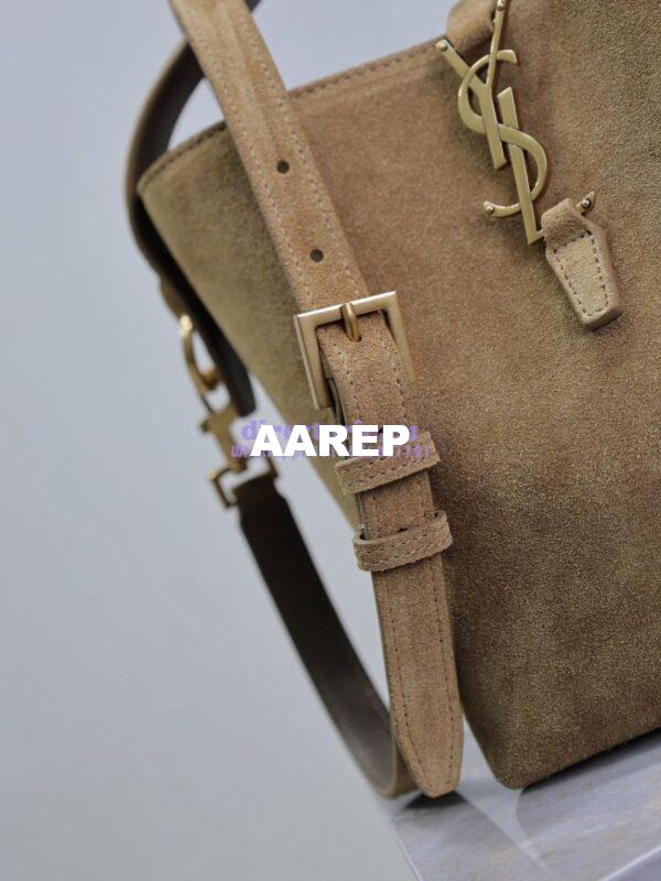 Replica YSL Saint Laurent Small Le 37 in Suede Leather 7490362 Golden Leaf 8