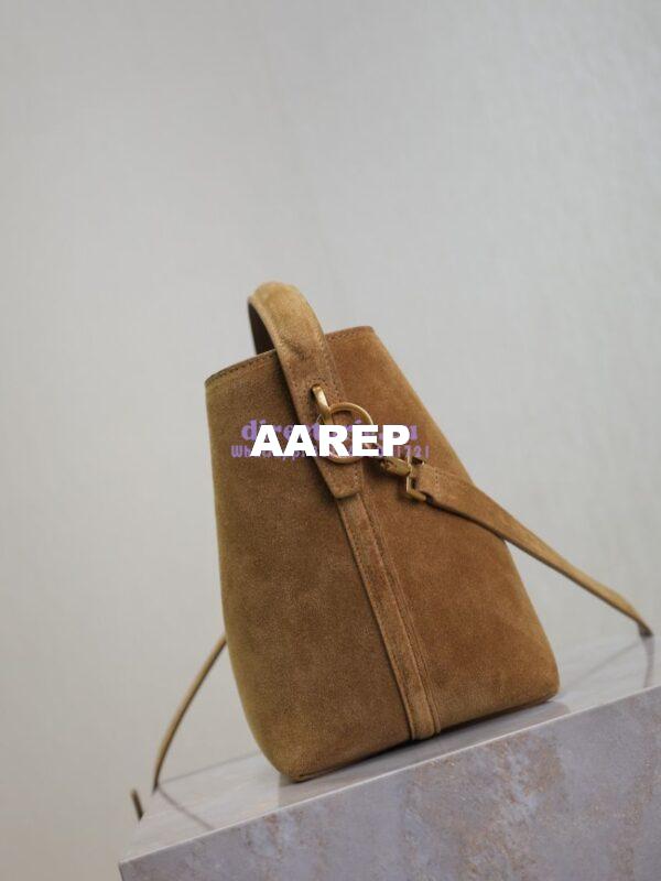Replica YSL Saint Laurent Small Le 37 in Suede Leather 7490362 Golden Leaf 11