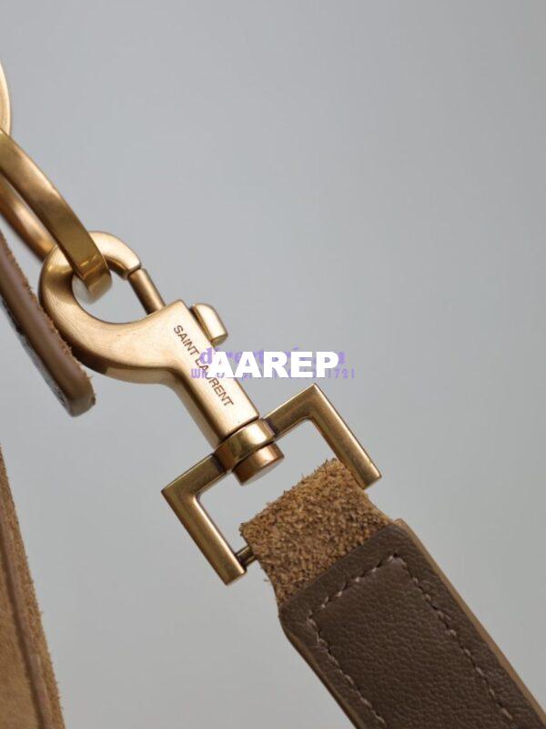 Replica YSL Saint Laurent Small Le 37 in Suede Leather 7490362 Golden Leaf 14