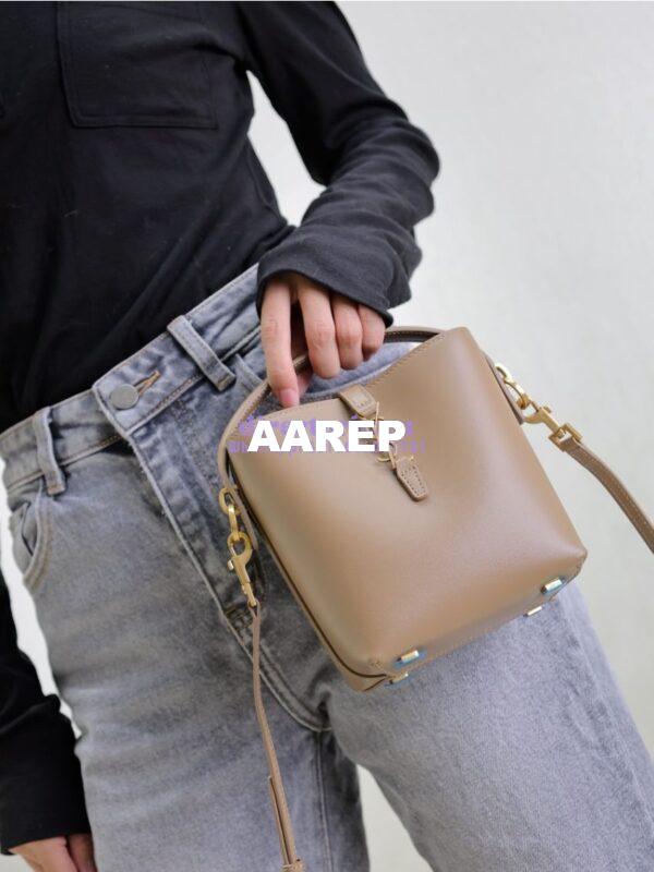 Replica YSL Saint Laurent Small Le 37 in Shiny Leather 7490362 Fox 18