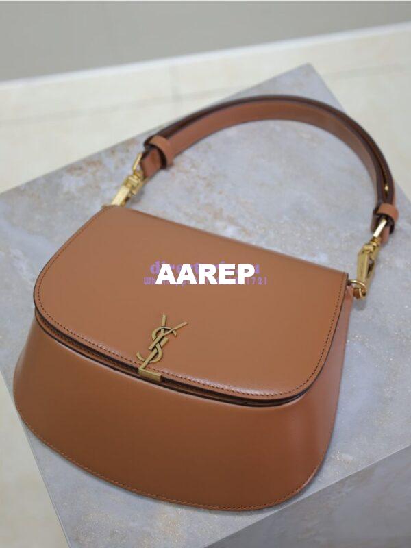 Replica YSL Saint Laurent Voltaire Top Handle In Vegetable-tanned Leather 8008460 9
