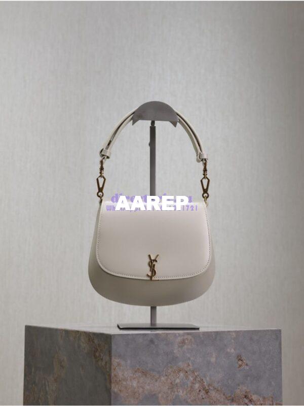 Replica YSL Saint Laurent Voltaire Top Handle In Box Leather 8008460 Blanc 3