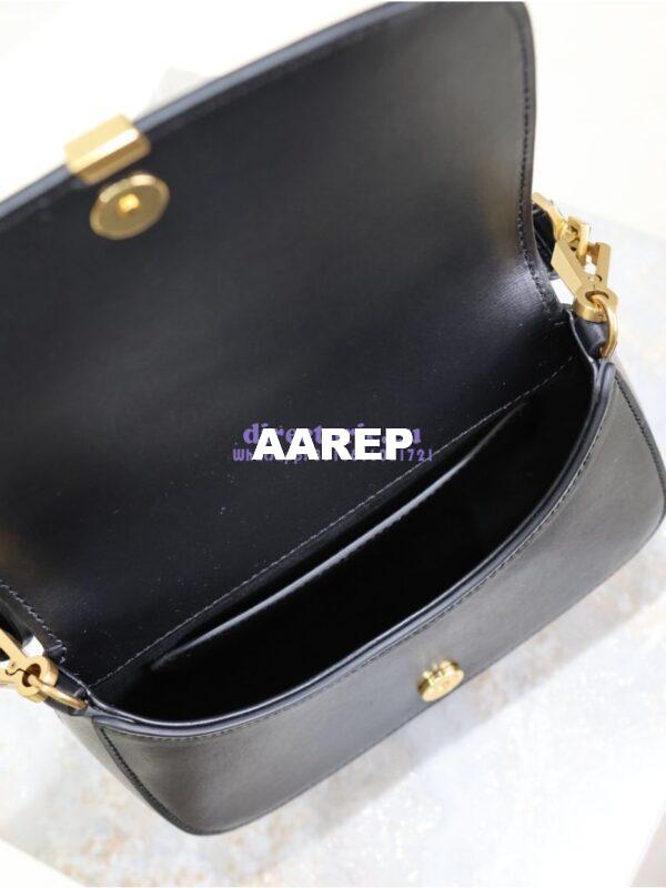 Replica YSL Saint Laurent Voltaire Top Handle In Box Leather 8008460 Black 16