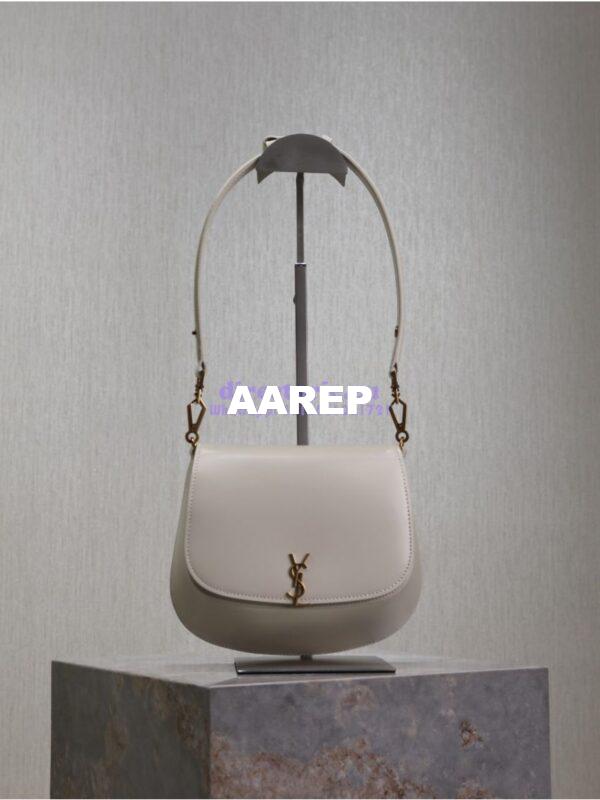 Replica YSL Saint Laurent Voltaire Top Handle In Box Leather 8008460 Blanc 7