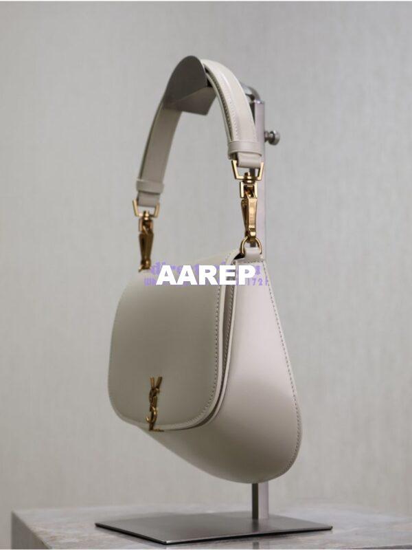 Replica YSL Saint Laurent Voltaire Top Handle In Box Leather 8008460 Blanc 8
