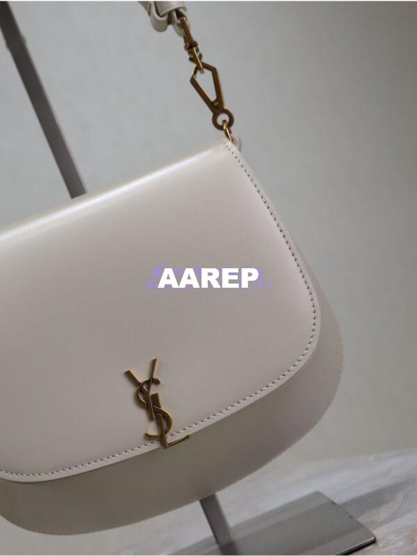 Replica YSL Saint Laurent Voltaire Top Handle In Box Leather 8008460 Blanc 9