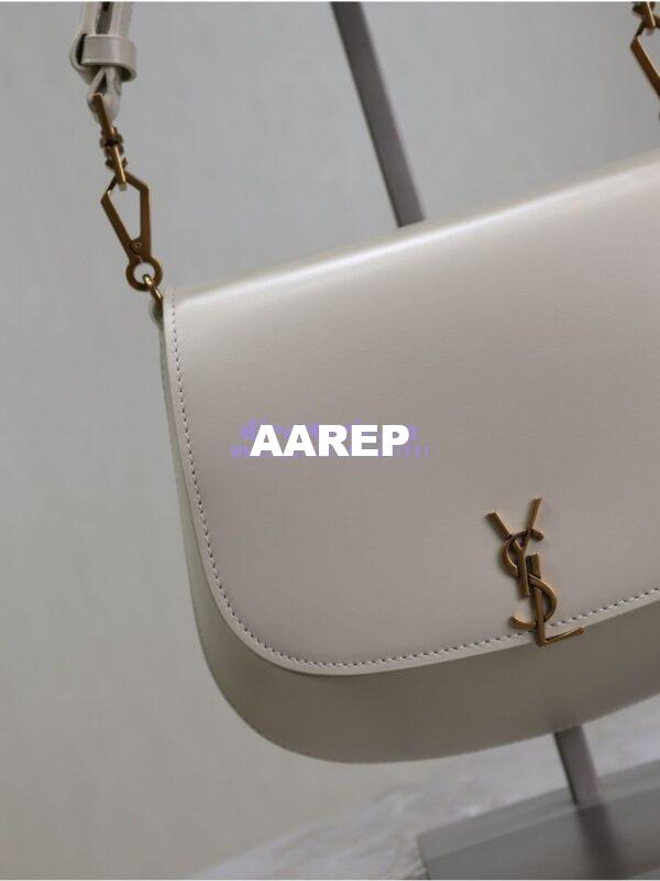 Replica YSL Saint Laurent Voltaire Top Handle In Box Leather 8008460 Blanc 12