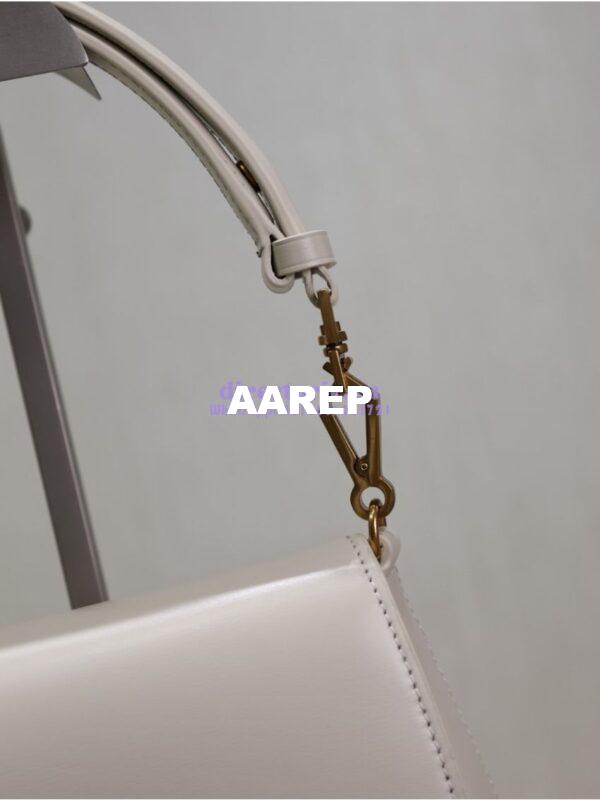 Replica YSL Saint Laurent Voltaire Top Handle In Box Leather 8008460 Blanc 14